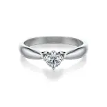 Pierścionek białe złoto z diamentami